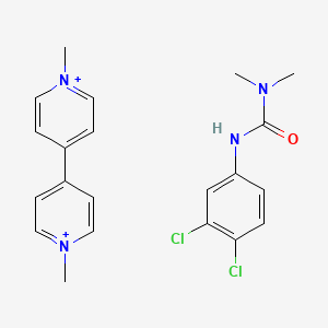 molecular formula C21H24Cl2N4O+2 B14573832 Gramocil CAS No. 61687-57-8