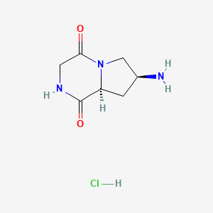 (7S,8aS)-7-aminohexahydropyrrolo[1,2-a]pyrazine-1,4-dione hydrochloride