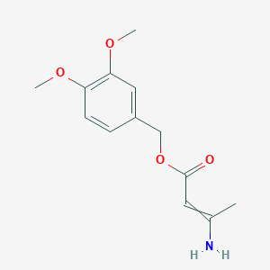 (3,4-Dimethoxyphenyl)methyl 3-aminobut-2-enoate