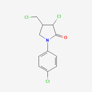 3-Chloro-4-(chloromethyl)-1-(4-chlorophenyl)pyrrolidin-2-one