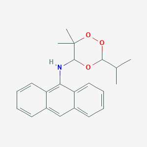 N-(Anthracen-9-YL)-6,6-dimethyl-3-(propan-2-YL)-1,2,4-trioxan-5-amine