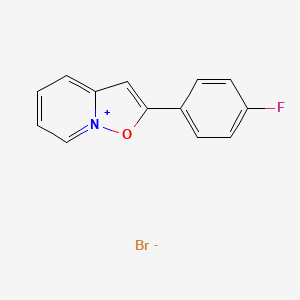 2-(4-Fluorophenyl)[1,2]oxazolo[2,3-a]pyridin-8-ium bromide