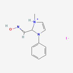 2-[(Hydroxyimino)methyl]-1-methyl-3-phenyl-2,3-dihydro-1H-imidazol-1-ium iodide