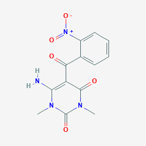 6-Amino-1,3-dimethyl-5-(2-nitrobenzoyl)pyrimidine-2,4-dione