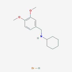 molecular formula C15H24BrNO2 B1457399 N-(3,4-dimethoxybenzyl)cyclohexanamine hydrobromide CAS No. 227017-88-1