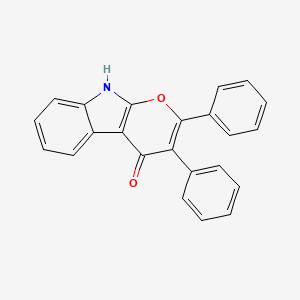 Pyrano[2,3-b]indol-4(9H)-one, 2,3-diphenyl-