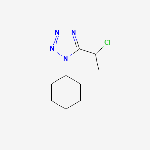 molecular formula C9H15ClN4 B1457405 5-(1-氯乙基)-1-环己基-1H-1,2,3,4-四唑 CAS No. 858483-98-4