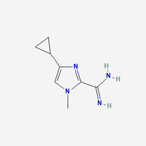 4-Cyclopropyl-1-methyl-1H-imidazole-2-carboxamidine