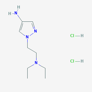 molecular formula C9H20Cl2N4 B1457416 1-(2-Diethylamino-ethyl)-1H-pyrazol-4-ylamine dihydrochloride CAS No. 1426290-14-3