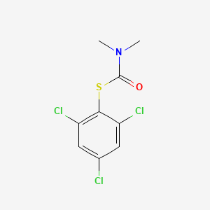 molecular formula C9H8Cl3NOS B14574224 S-(2,4,6-Trichlorophenyl) dimethylcarbamothioate CAS No. 61268-34-6