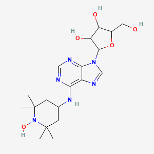 2-(Hydroxymethyl)-5-[6-[(1-hydroxy-2,2,6,6-tetramethylpiperidin-4-yl)amino]purin-9-yl]oxolane-3,4-diol