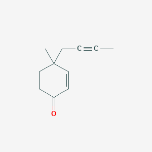 4-(But-2-yn-1-yl)-4-methylcyclohex-2-en-1-one