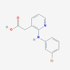 [2-(3-Bromoanilino)pyridin-3-yl]acetic acid