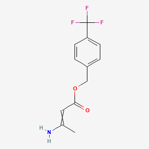 [4-(Trifluoromethyl)phenyl]methyl 3-aminobut-2-enoate