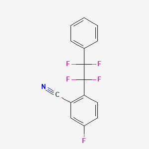 5-Fluoro-2-(1,1,2,2-tetrafluoro-2-phenylethyl)benzonitrile