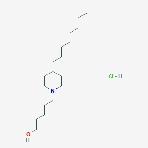 5-(4-Octylpiperidin-1-yl)pentan-1-ol;hydrochloride