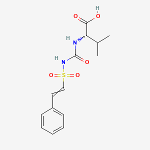 N-[(2-Phenylethenesulfonyl)carbamoyl]-L-valine