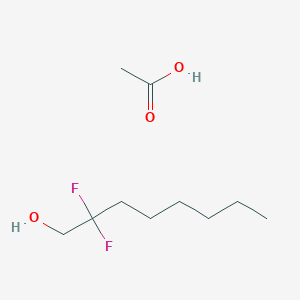 Acetic acid;2,2-difluorooctan-1-ol