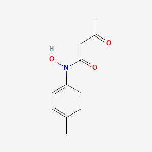 Butanamide, N-hydroxy-N-(4-methylphenyl)-3-oxo-