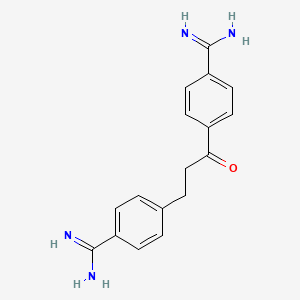 4,4'-(1-Oxopropane-1,3-diyl)di(benzene-1-carboximidamide)