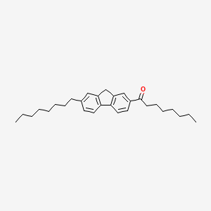 1-(7-Octyl-9H-fluoren-2-YL)octan-1-one