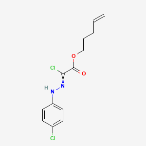 Pent-4-en-1-yl chloro[2-(4-chlorophenyl)hydrazinylidene]acetate