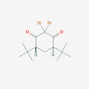 (4R,6R)-2,2-Dibromo-4,6-di-tert-butylcyclohexane-1,3-dione