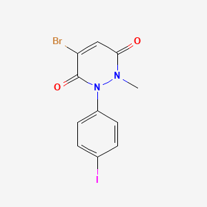 4-Bromo-2-(4-iodophenyl)-1-methylpyridazine-3,6-dione