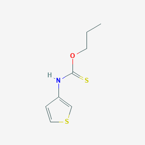 molecular formula C8H11NOS2 B14574618 O-Propyl thiophen-3-ylcarbamothioate CAS No. 61528-57-2