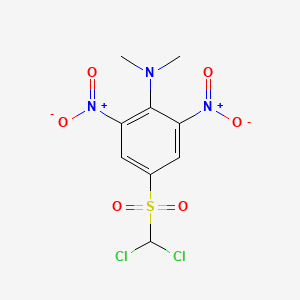 4-(Dichloromethanesulfonyl)-N,N-dimethyl-2,6-dinitroaniline