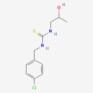 N-[(4-Chlorophenyl)methyl]-N'-(2-hydroxypropyl)thiourea