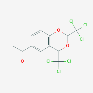 1-[2,4-Bis(trichloromethyl)-2H,4H-1,3-benzodioxin-6-yl]ethan-1-one