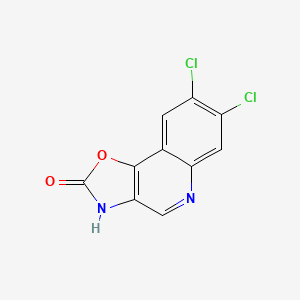 7,8-Dichloro[1,3]oxazolo[4,5-c]quinolin-2(3H)-one