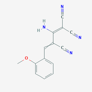 2-Amino-4-(2-methoxyphenyl)buta-1,3-diene-1,1,3-tricarbonitrile