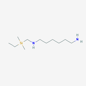 N~1~-{[Ethyl(dimethyl)silyl]methyl}hexane-1,6-diamine