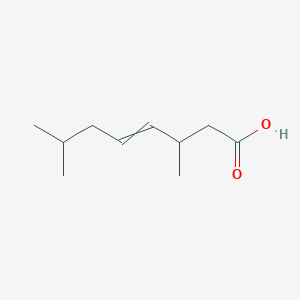 3,7-Dimethyloct-4-enoic acid