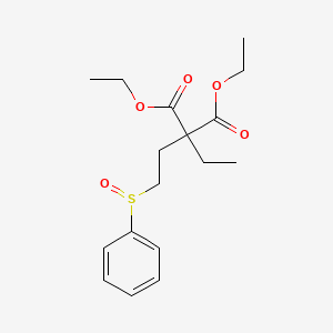 Diethyl [2-(benzenesulfinyl)ethyl](ethyl)propanedioate