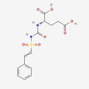 N-[(2-Phenylethenesulfonyl)carbamoyl]-L-glutamic acid