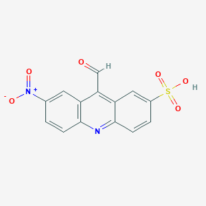 9-Formyl-7-nitroacridine-2-sulfonic acid