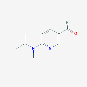 molecular formula C10H14N2O B1457479 6-(甲基(丙-2-基)氨基)吡啶-3-甲醛 CAS No. 1526498-48-5