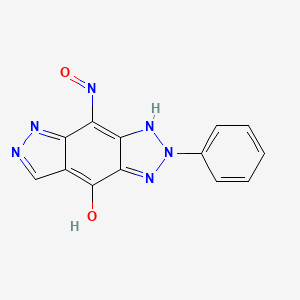 4-Nitroso-2-phenyl-3,5-dihydro[1,2,3]triazolo[4,5-f]indazol-8(2H)-one