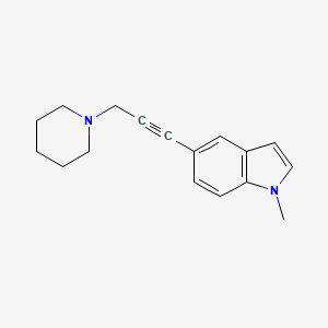 1H-Indole, 1-methyl-5-[3-(1-piperidinyl)-1-propynyl]-