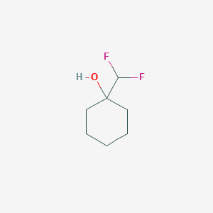 molecular formula C7H12F2O B1457486 1-(Difluoromethyl)cyclohexan-1-ol CAS No. 1538671-28-1