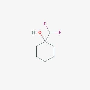 molecular formula C7H12F2O B1457486 1-(ジフルオロメチル)シクロヘキサン-1-オール CAS No. 1538671-28-1