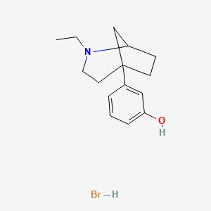 3-(2-Ethyl-2-azabicyclo[3.2.1]octan-5-yl)phenol;hydrobromide