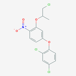 2-[(1-Chloropropan-2-yl)oxy]-4-(2,4-dichlorophenoxy)-1-nitrobenzene