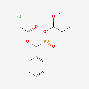 {[(Chloroacetyl)oxy](phenyl)methyl}(1-methoxypropoxy)oxophosphanium