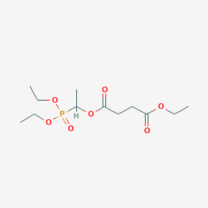 1-(Diethoxyphosphoryl)ethyl ethyl butanedioate