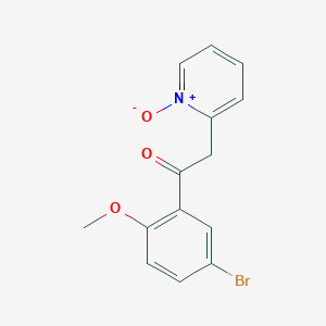 1-(5-Bromo-2-methoxyphenyl)-2-(1-oxo-1lambda~5~-pyridin-2-yl)ethan-1-one