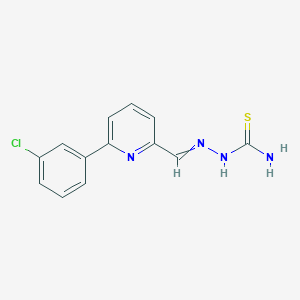 2-{[6-(3-Chlorophenyl)pyridin-2-yl]methylidene}hydrazine-1-carbothioamide